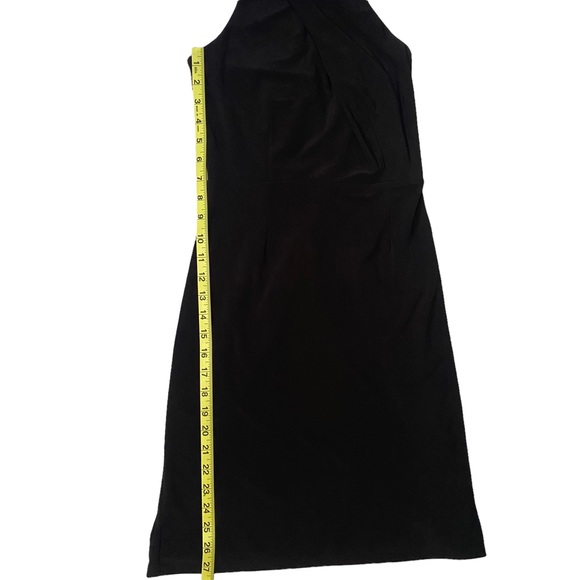 Black Halter Dress w Gold Chain - Picture 6 of 8